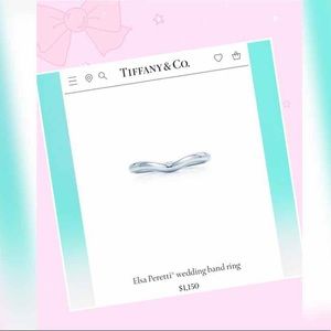 Sold Tiffany Elsa Peretti Platinum Ring💍 size 5